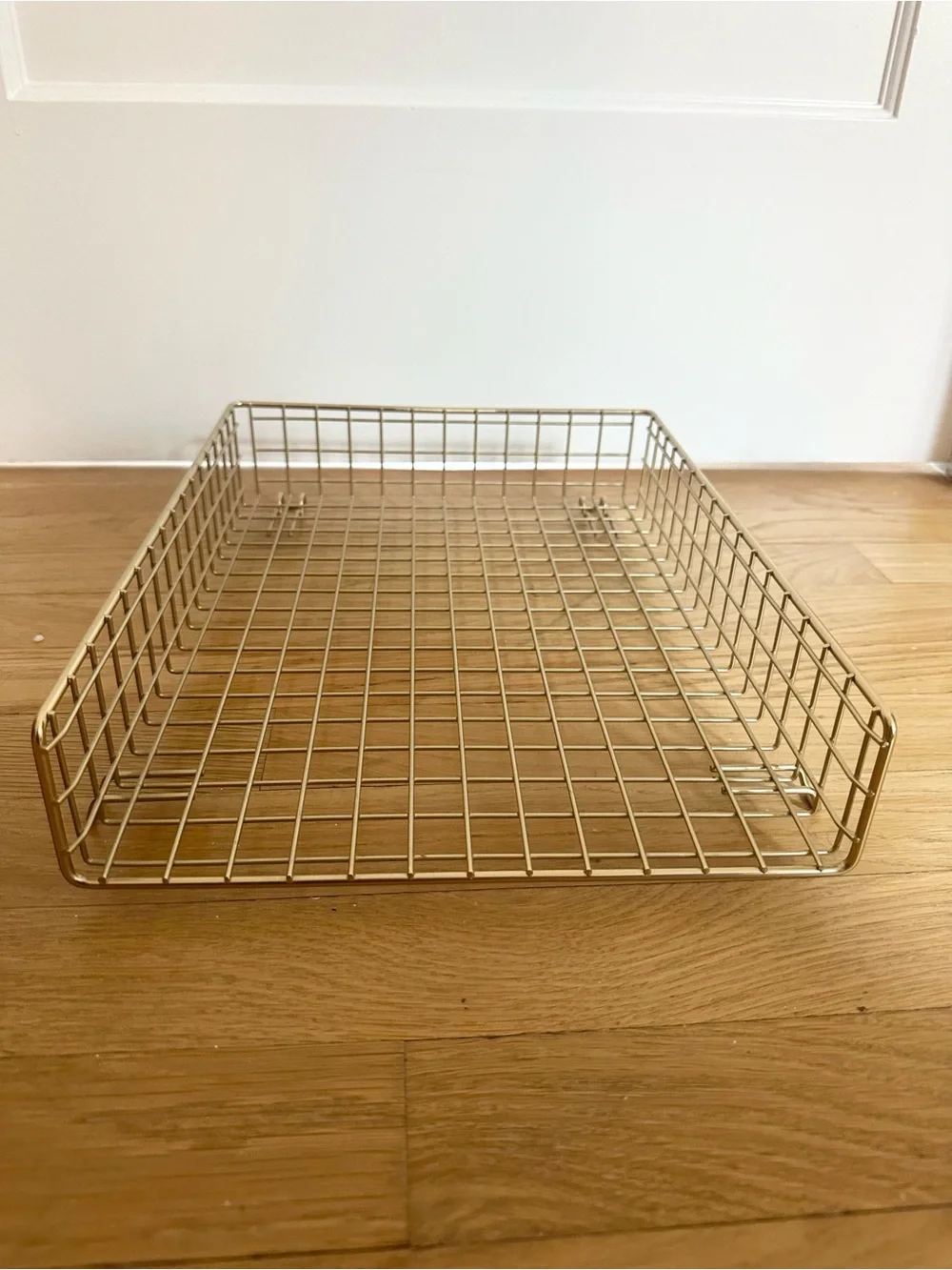 Grid Wire Letter Tray - Gold